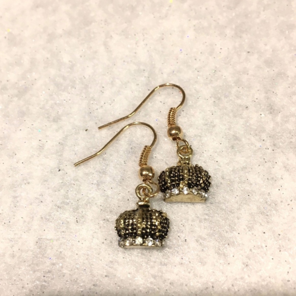 Golden Crown Earrings